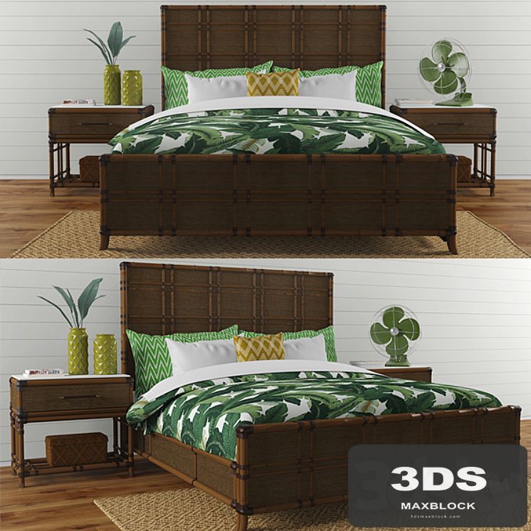 Lexington "Coco bay panel bed"