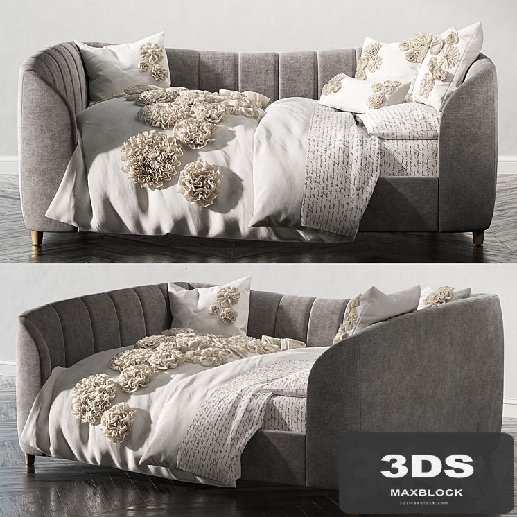 RH_VALENTINA VELVET FULL DAYBED
