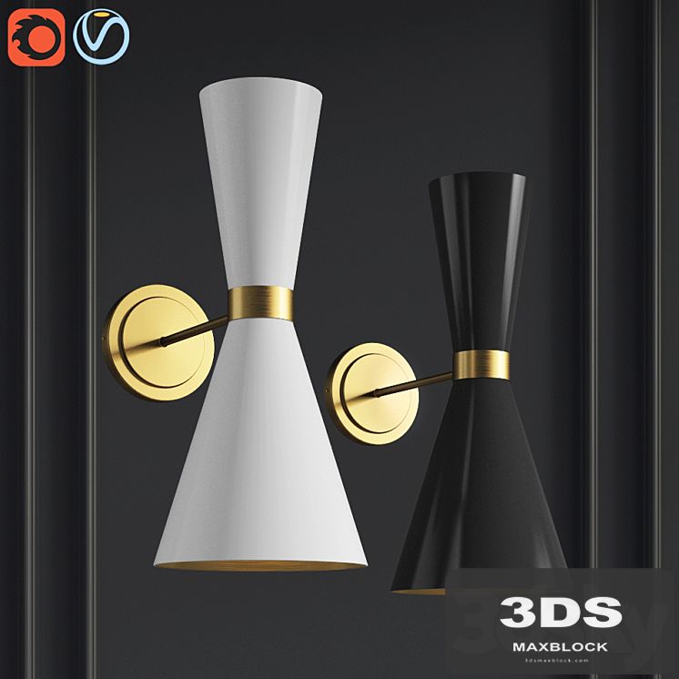 Sconce Delightfull Cairo Bra Wall Light