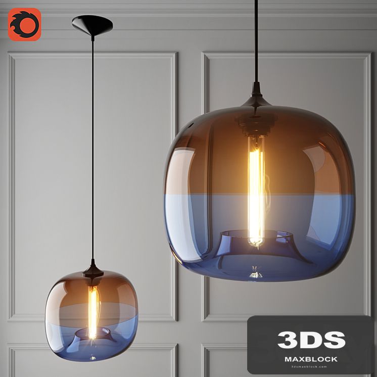 Chandelier Encalmo-stamen Pendant Chocolate-sapphire