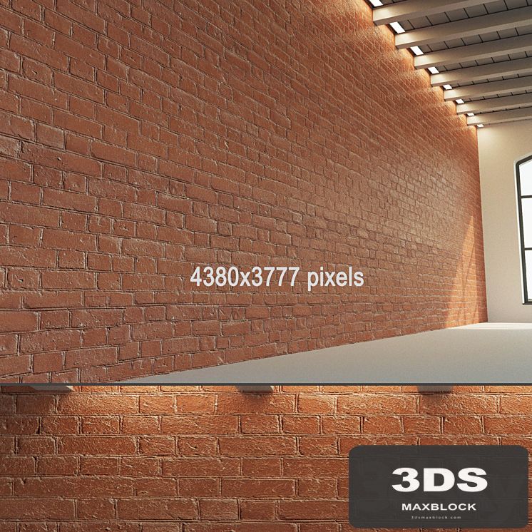 Brick wall (old brick dyed)