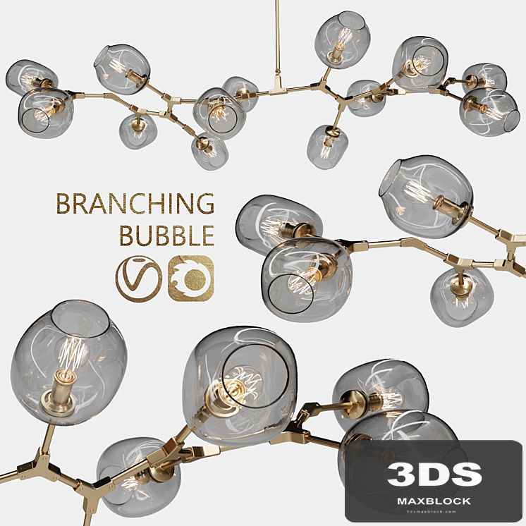 Branching bubble 13 lamps
