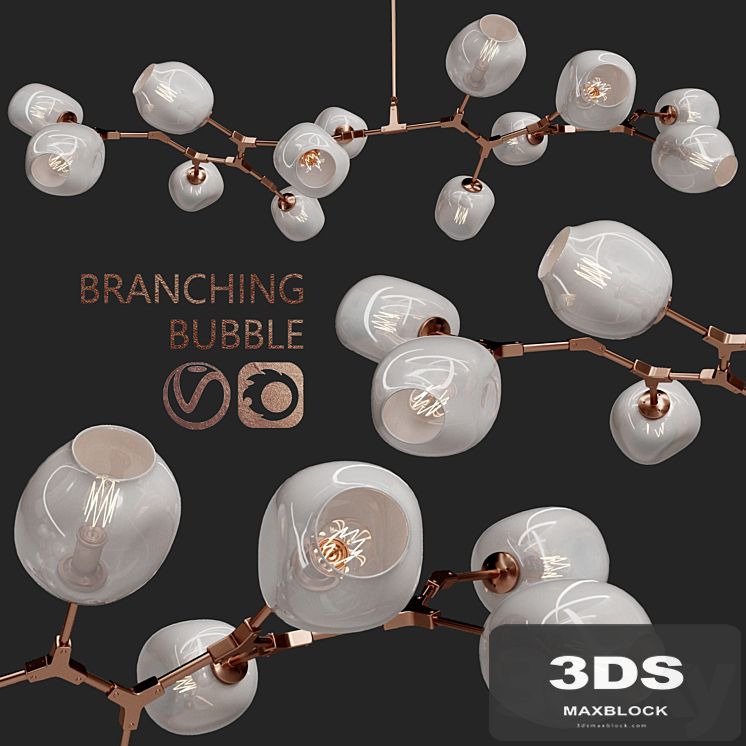 Branching bubble 13 lamps