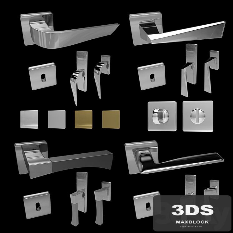 Handles for doors and windows Mandelli (4 pcs., 4 colors) 3