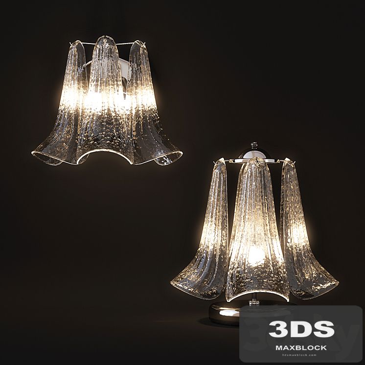 Novaresi Tulipani Wall lamp and Table lamp