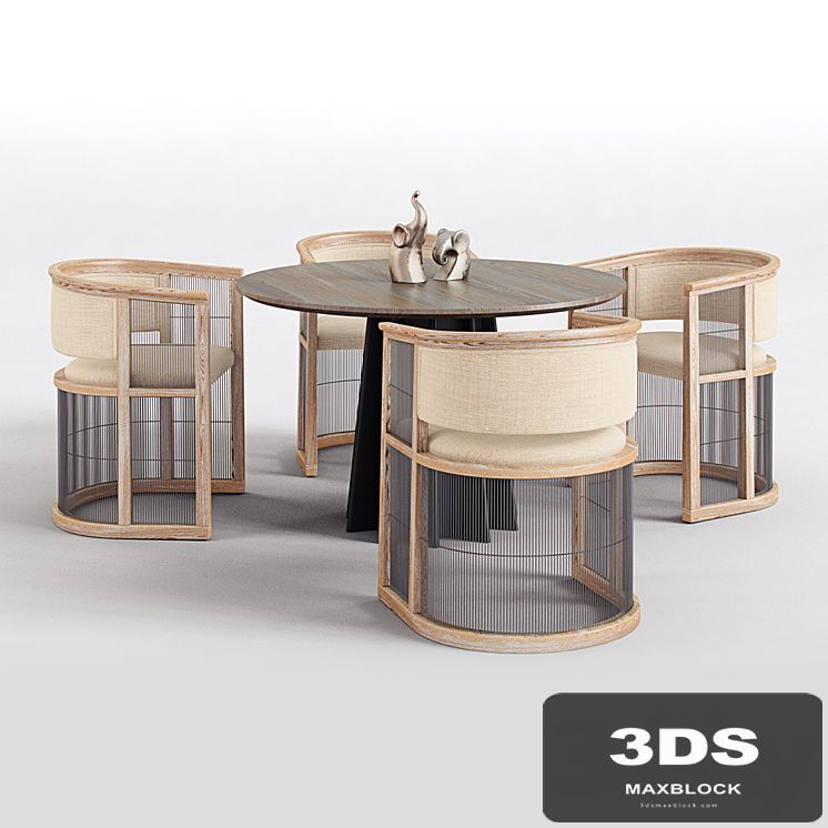 kaishi chair, shoreditch dining table