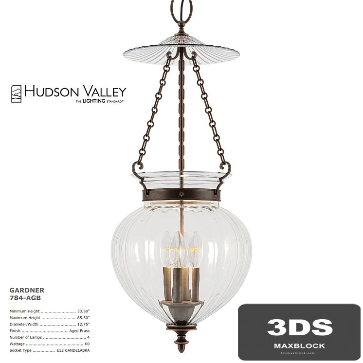 Hudson Valley Lighting GARDNER 784-AGB