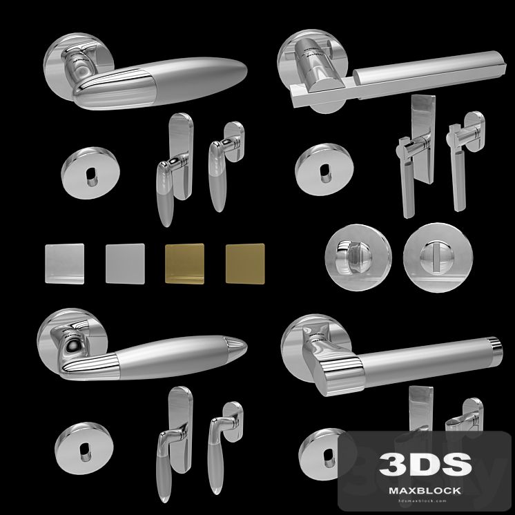Handles for doors and windows Mandelli (4 pcs., 4 colors) 5