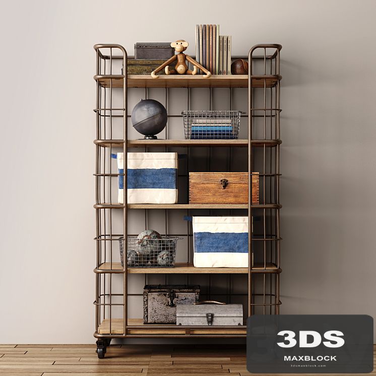 RH / Industrial baker's storage rack - large