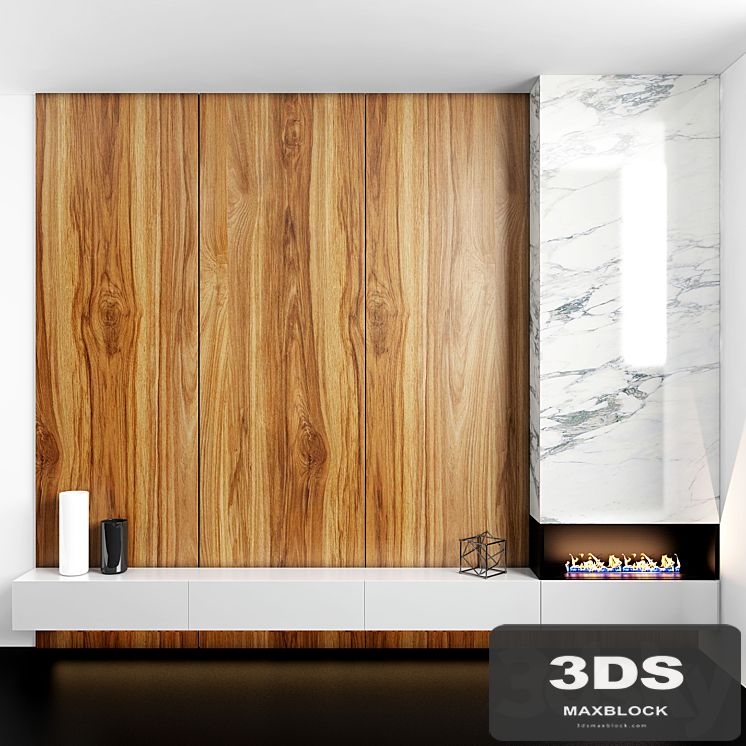 Fireplace & Wood TV zone