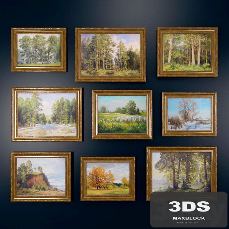 Landscapes from Alexander Ilyin framed