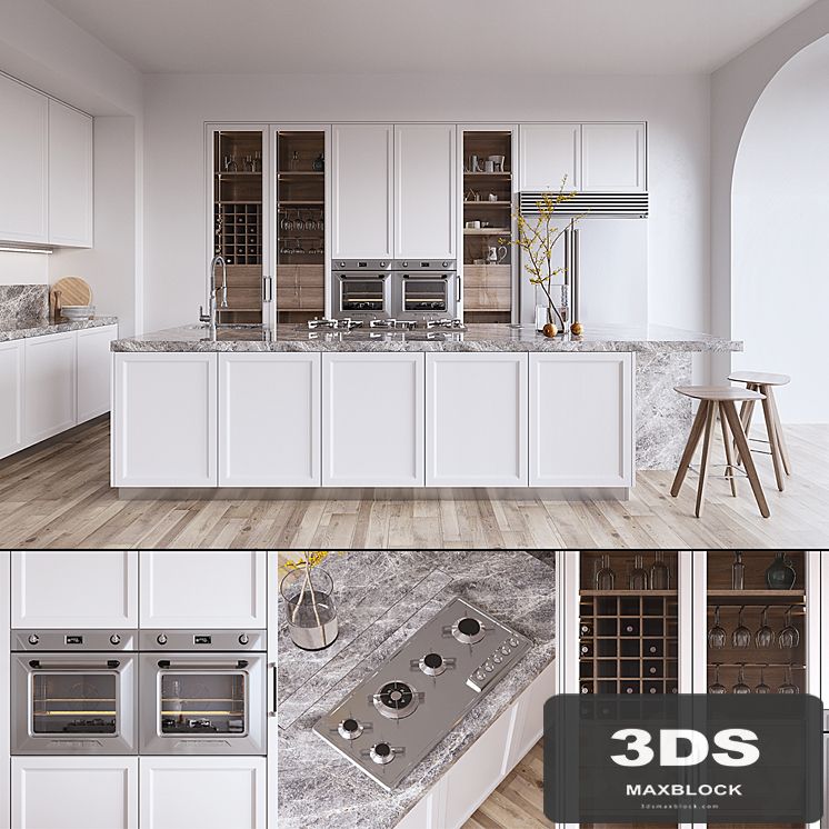 Kitchen L'ORIGINE Aeterna (vray GGX, corona PBR)
