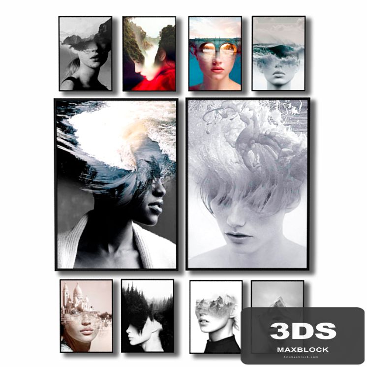 Posters with hallucinations by Antonio Mora.