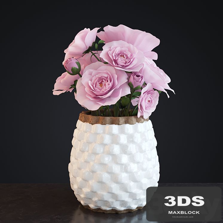 Flowers in Crate and Barrel Rati Vase
