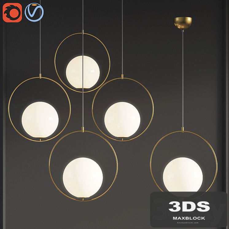 Suspension Pendant light Brass PL372