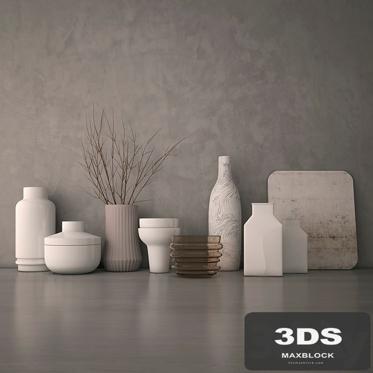 Decorative set of vases