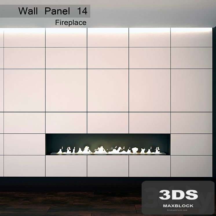 Wall Panel 14. Panel & Fireplace