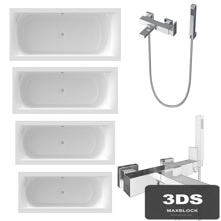 RIHO baths and Newform bath / shower mixer.