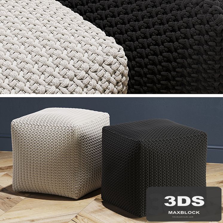 Crochet Pouf