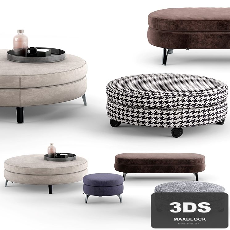 Minotti Denny Ottomans