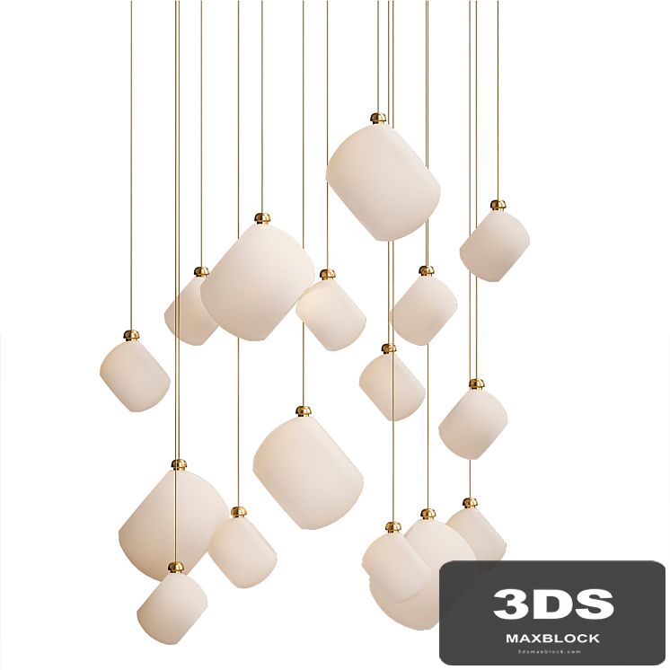 Modern Stairwell led chandelier lighting large bubble crystal ball