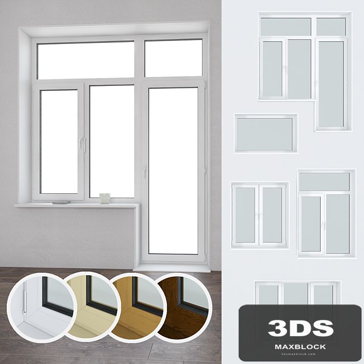 A set of plastic windows 06