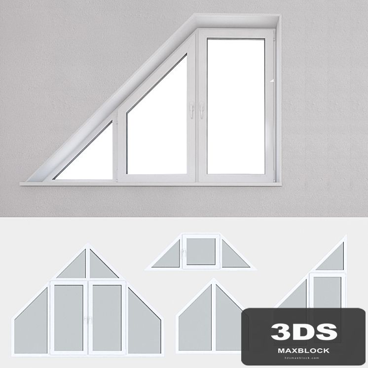 Set of plastic windows 14