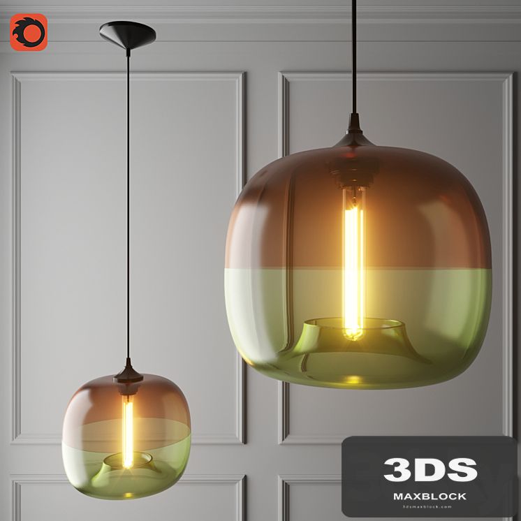 Chandelier Encalmo-stamen Pendant Chocolate-smoke