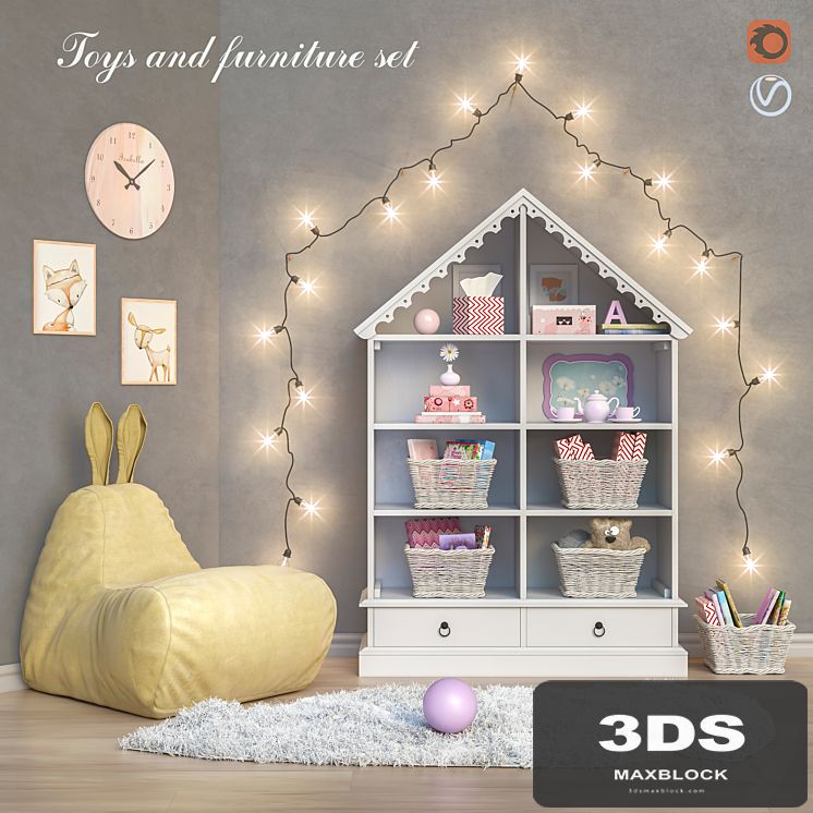 Toys and furniture set 21