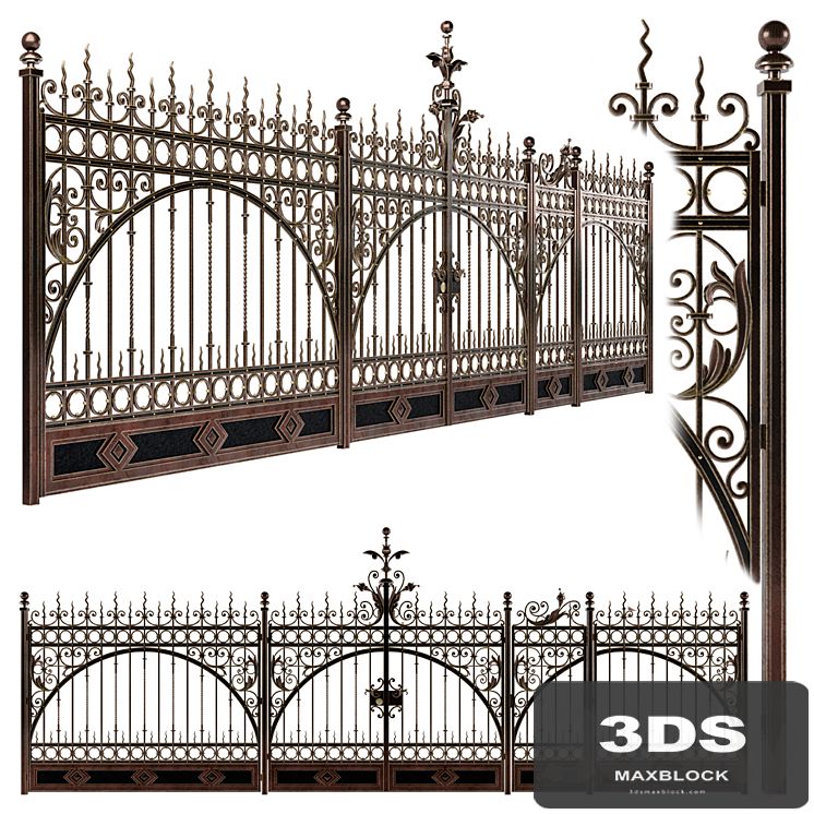 Forged gate wickets and fences N2