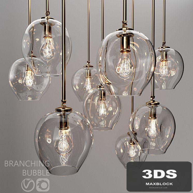 Branching bubble 1 lamp
