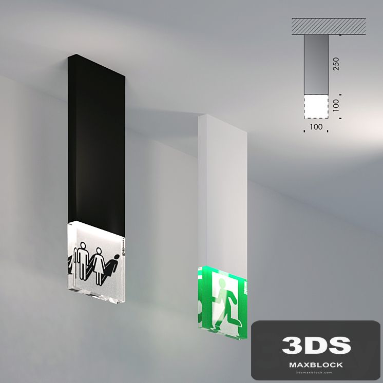 trasparenze Viabizzuno - exit light - wc light