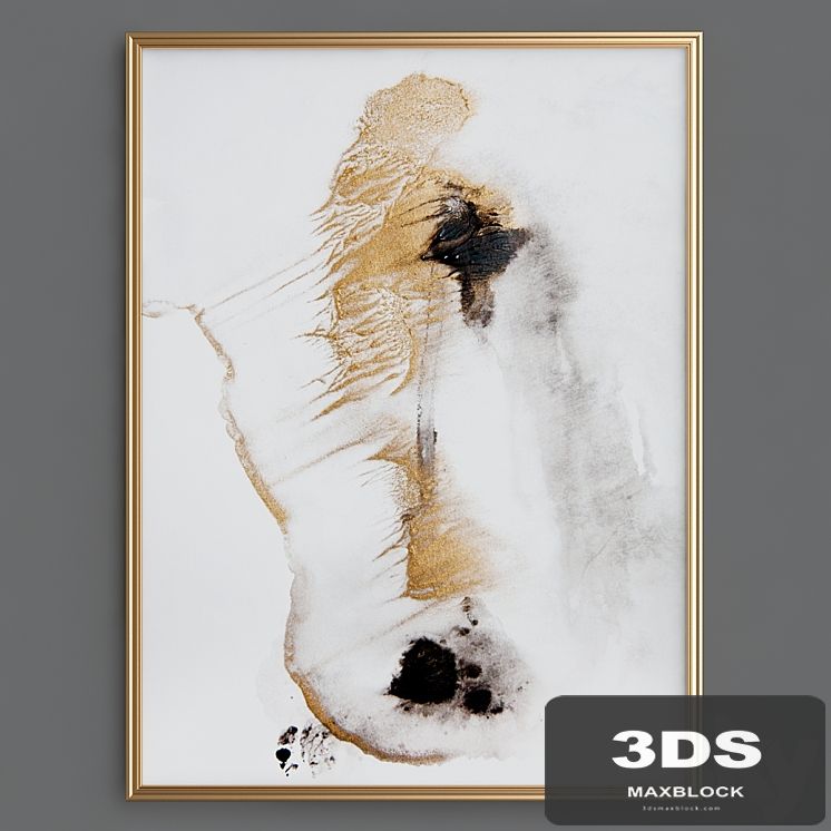 Abstract black gold