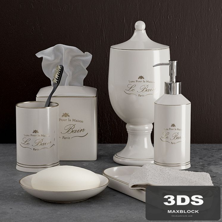 LE BAIN FRENCH PORCELAIN ACCESSORIES