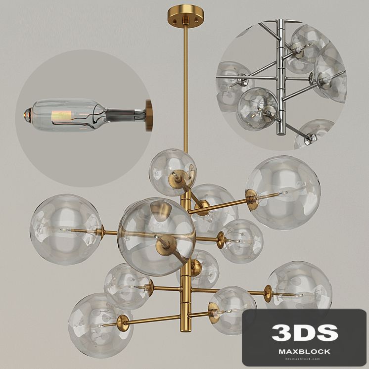 EICHHOLTZ Chandelier Argento S 111976 112077