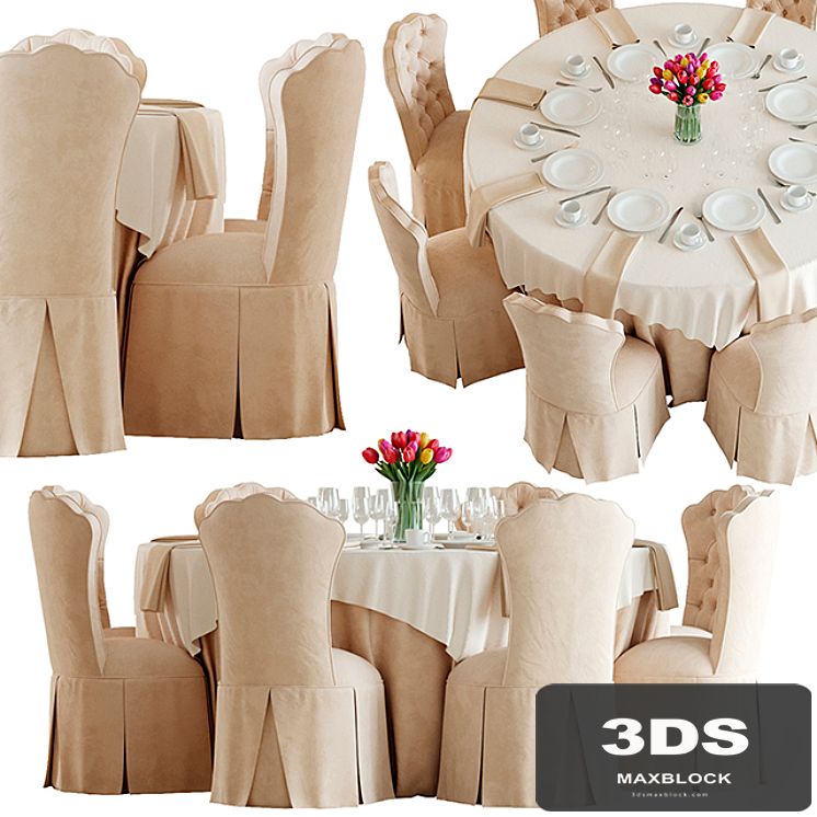 HORCHOW Allison Tufted Vanity Chair