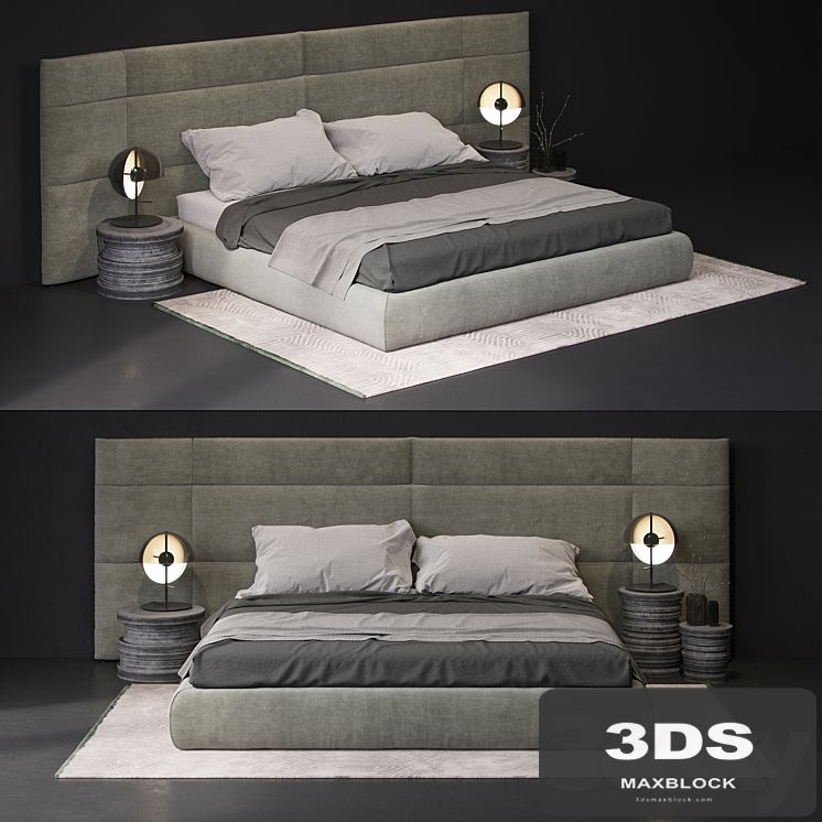 baxter extr a couche bed 3D model