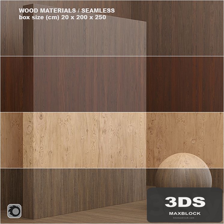 Material wood / veneer (seamless) - set 6