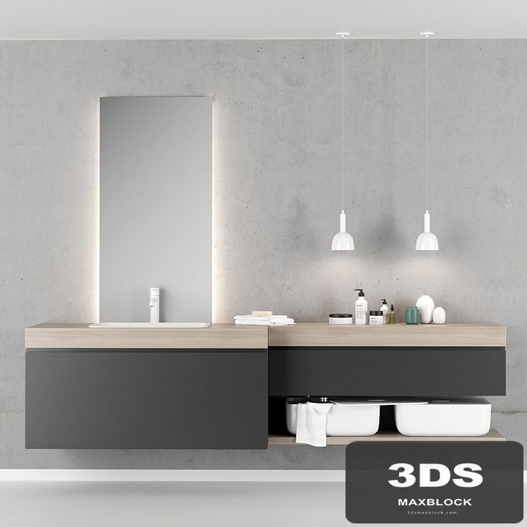 Bathroom furniture set 2 Scavolini QI