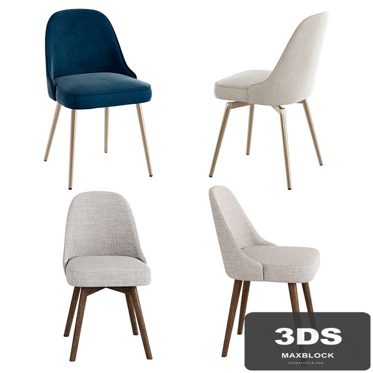 WEST ELM Mid-Century Chair set