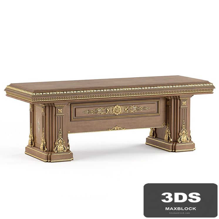 A writing desk in the classical style of Francesco Molon