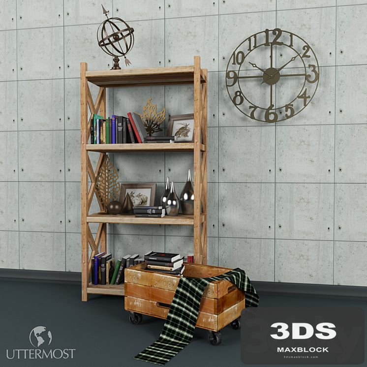 Shelves with accessories from UTTERMOST