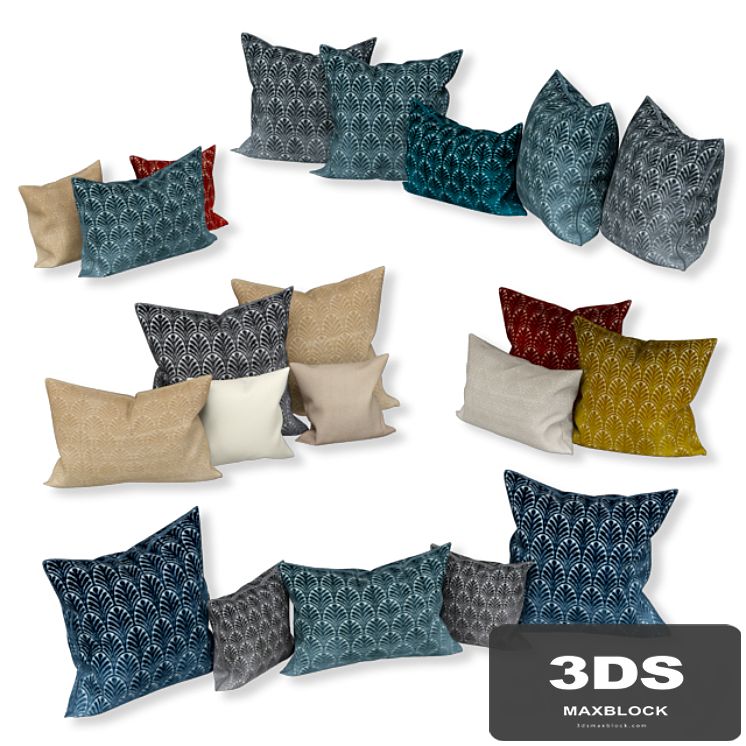 Set of decorative sofa cushions (Set 042).