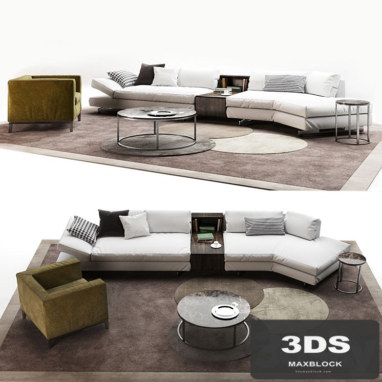 Set Vittoria Frigerio Sofa Davis