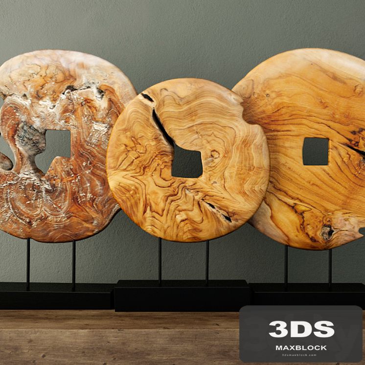 Teak Wood Table Top Decoration