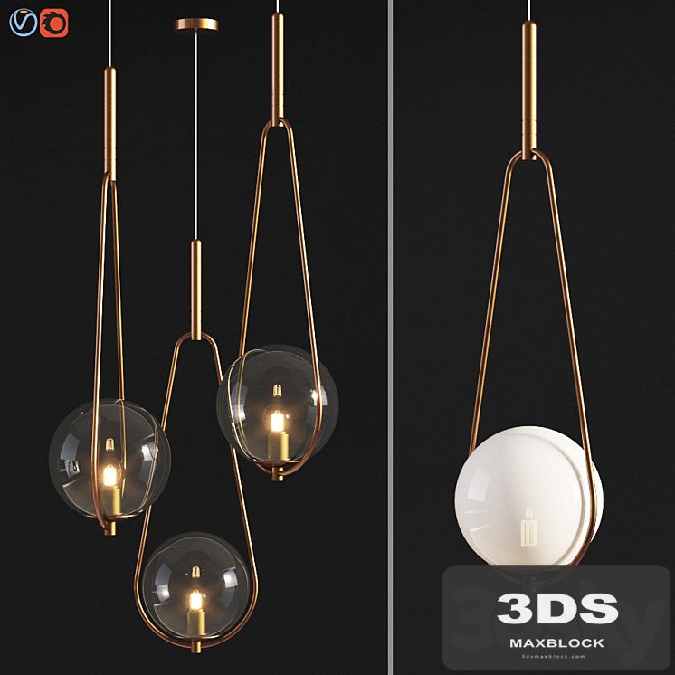 Pendant Lamp Loop Brass