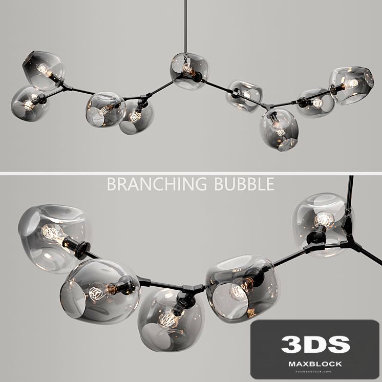 Branching bubble 9 lamps