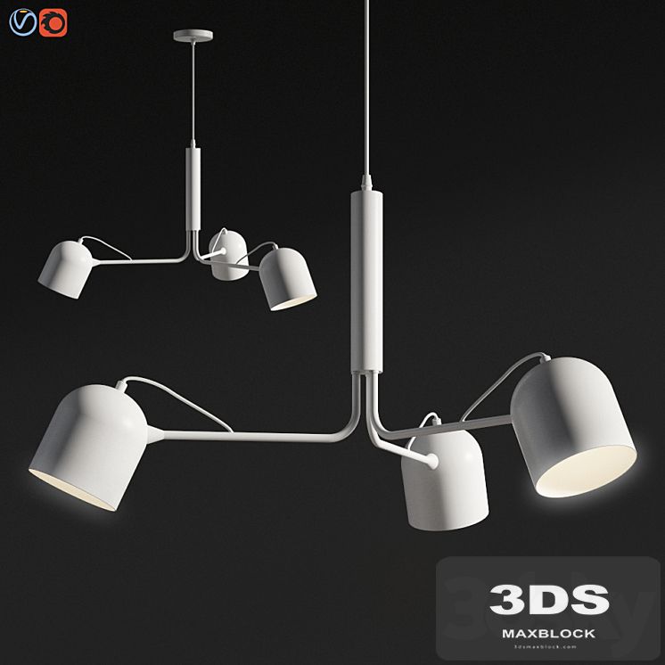 Liang Pendant lamp metal white