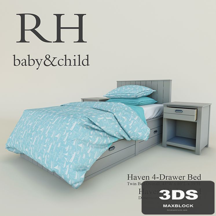 Haven 4-Drawer Bed