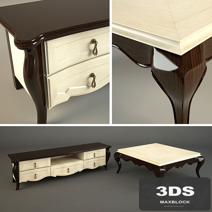 Cupboard and table